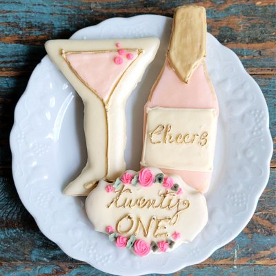 Birthday Drinks Cookie Set $74/dozen